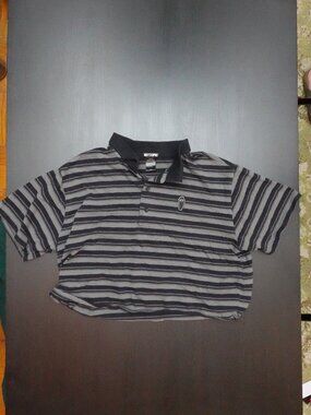 Hot Topic Striped Crop Top Womens Size Large L With Coffin GREAT CONDITION
